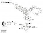 Bosch 3 601 G97 000 Gws 15-125 Cit Angle Grinder 230 V / Eu Spare Parts